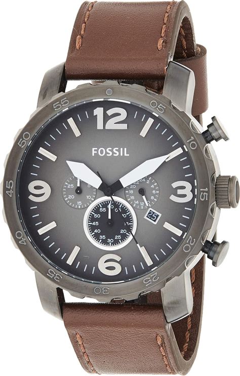 fossil nate leder kaufen|fossil nate quartz watch.